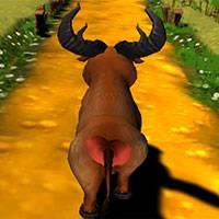 Игра Побег от быка онлайн