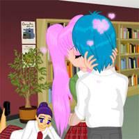 Игра Поцелуи в школе онлайн