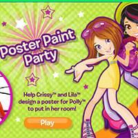 Игра Полли раскрась постер онлайн