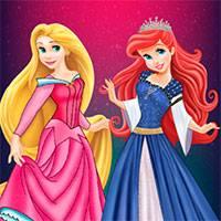 Игра Принцессы готовятся к двойному свиданию онлайн