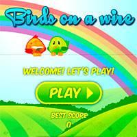 Игра Птички на проводе онлайн