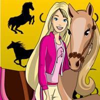 Игра Раскрась Барби и пони онлайн