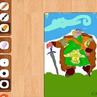 Игра Раскраска король фергус онлайн