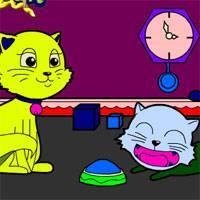 Игра Раскраска котиков онлайн