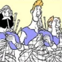 Игра Раскраска шотландские волынщики онлайн