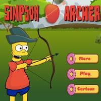 Игра Симпсоны стреляют из лука онлайн