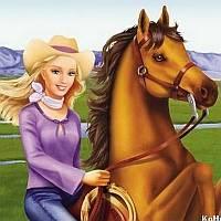 Игра Cкачки на Лошадях Барби онлайн