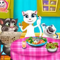 Игра Том и Анжела: веселый ужин онлайн