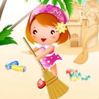 Игра Уборка на пляже онлайн