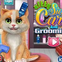 Игра Уход за котенком онлайн
