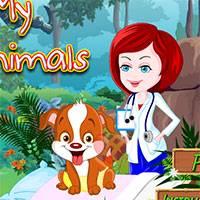 Игра Уход за малышами животными онлайн