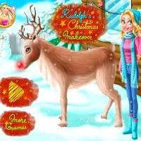 Игра Уход за рождественским оленем Санты онлайн