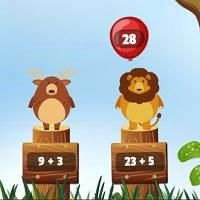 Игра Веселое сложение с животными онлайн