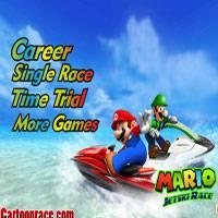 Игра Водные гонки с Марио онлайн