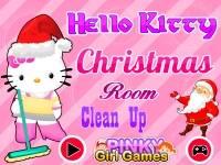 Игра Хелло Китти - Рождественская уборка онлайн