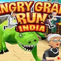 Игра Злая бабушка бежит в Индии онлайн