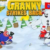 Игра Злая бабушка: снежная битва онлайн
