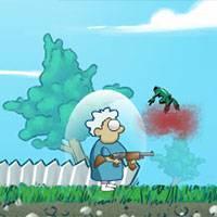 Игра Злая бабушка в саду онлайн