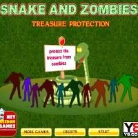 Игра Змейка и зомби онлайн