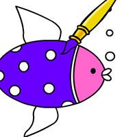 Игра Розфарбовування: Рибки в акваріумі
